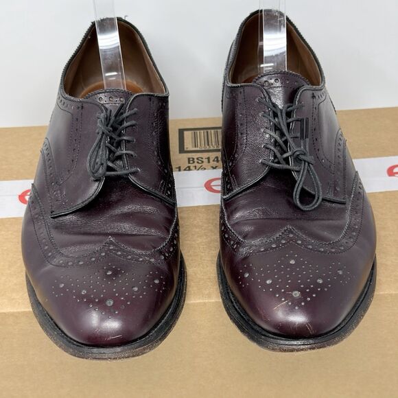 Vintage Allen Edmonds Concord Wingtip Oxford 12 B Burgundy Brogue 5177 USA main image 6